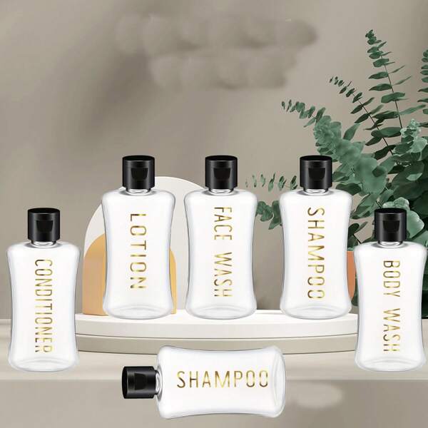 15/5/10pcs Travel Bottles With Flip Cap Clear Plastic Travel Size Containers Portable Leak Proof Squeeze Bottle Refillable Empty Cosmetic Containers For Liquid Shampoo Lotion Equipped With Waterproof Labels Very Easy To Pack And Travel