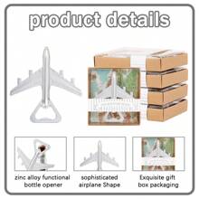 1 pieza/5 piezas, Abrebotellas de avión interesante, abrebotellas de vino de metal de diseño creativo, regalo de aviación para pilotos - decoración de avión - regalo para veteranos - caja de regalo abrebotellas de cerveza en forma de avión - abrebotellas portátil, diseño integrado fácil de limpiar. Decoración personalizada, excelente regalo de viaje, regalo navideño ~ ¡Adecuado para diversas ocasiones!
