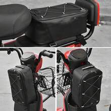 12L Bicycle Rear Seat Bag, Bicycle Pannier Bag, Bicycle Tail Bag, Saddle Bag, Electric Bicycle Hanging Trunk, Large Capacity Mountain Bike Trunk Bag, Suitable For Riding Mountain Bikes, Road Bikes, Folding Bikes, Seat Bags, Bicycle Tail Bags - 黑色 - 查看 3