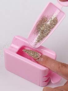1/2/3 件双层抽屉式指甲粉回收盒，带闪光指甲粉收纳盒，渗透粉水钻闪光粉回收容器配件，家庭美甲 DIY 沙龙用品工具，美甲用品，美甲工具，美甲工具，返校，指甲，按压指甲用美甲工具