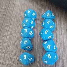 Set Dadu Polihedral Multi-Sisi 10 Buah, Termasuk 5 Dadu 10 Sisi Berwarna Berbeda (Angka 1-10), Cocok untuk Permainan Multipemain dan Hiburan, Terbuat dari Bahan Akrilik, Alat Pengajaran Matematika Edukatif, Aksesori Permainan, Dadu Bermain Peran, Hadiah Sempurna untuk Natal, Thanksgiving, Pesta Ulang Tahun - MultiWarna - View 13