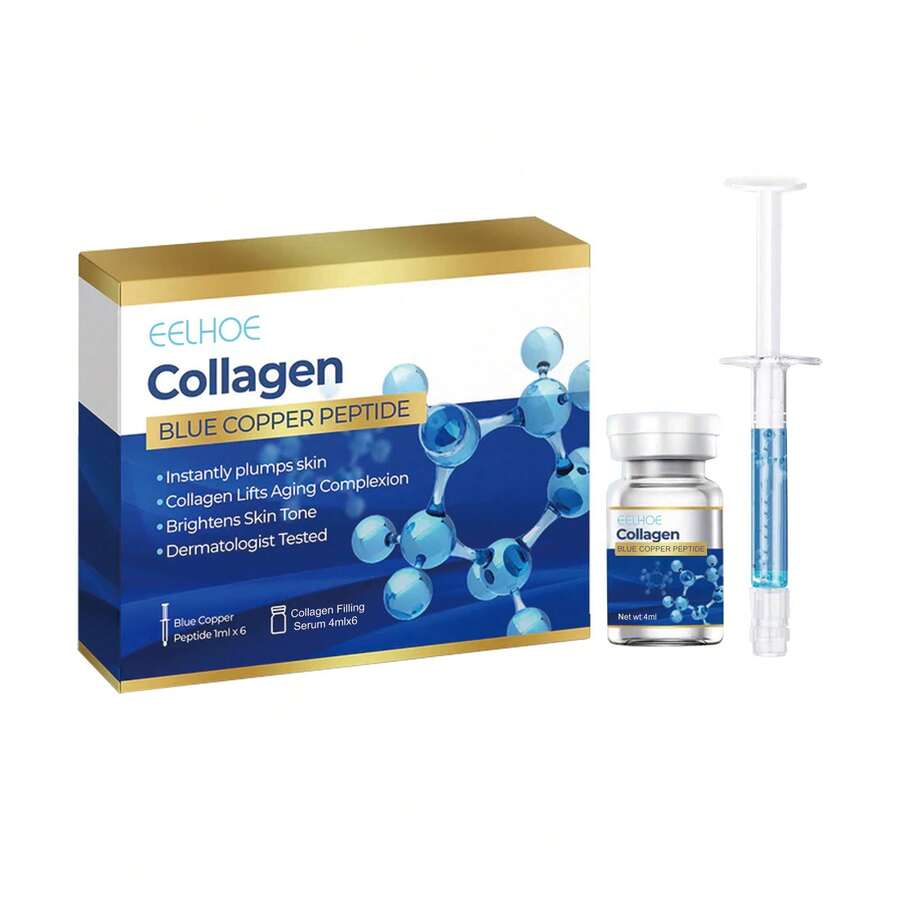 THE Blue Copper Peptide Essence Set Collagen Moisturizing Firming Facial Skin Anti-Aging Moisturizing Essence - 1 - View 1