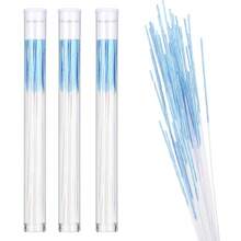 180 Pcs Piercing Cleaner Floss Disposable Piercing Hole Cleaner Ear Hole Cleaner Ear Piercing Care Cleaning Tool Ear Hole Cleaning Line Aftercare Earring Hole Cleaner Odor Removal Ear Care (Blue) Hot-Selling Goods