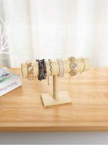 1pc Jewelry Chain Hairband Watch Necklace Bracelet Display Stand Stand T-Shaped Bracelet Display Stand Watch Display Stand. For Jewelry Storage Stand Watch Stand For Display All Linen 1 Layer