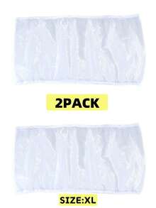 1pc Birdcage Cover, Splash-proof Mesh Netting With Embroidered Patterns For Parakeet Cage - White - View 21