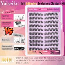 Natura Self Adhesive Lash Clusters Self Adhesive Lashes Clusters Left Right Pr On Lashes No Glue Needed Wispy C Curl Individual Lashes Kit By 816mm -Pinlet - Natura自黏睫毛簇(左&右) - 查看 6