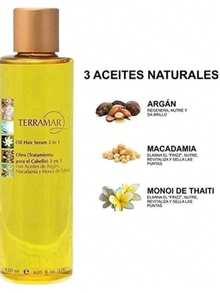 Óleo capilar suero nutritivo para cabello, controla frizz, repara puntas abiertas, aporta hidratación y brillo extremo, ideal para finalizar peinados y cuidar cabellos secos o tratados. - Amarillo - Ver 1