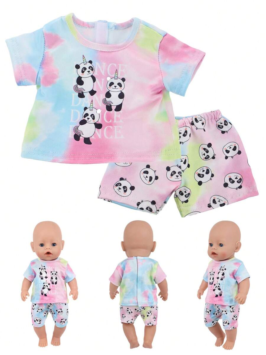 2 Conjuntos De Ropa Para Muñecas De 35-43 Cm – Lazos Y Cierre De Velcro – Compatible Con Baby Born, Baby Annabell, Nenuco – Algodón Suave – Regalo Para Niñas Y Niños