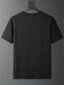 Camiseta Casual para Hombre NIXON" Impresa - Cuello Redondo, Manga Corta, Lavable a Máquina - La Elección Perfecta para Ropa Dinámica y Casual - Negro - Ver 2