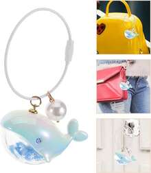 Dolphin Keychains, Cute Nar Whal Whale Keychain Wifty, Couple Car Pendants, Bag Ornaments Cute Wallet Accessories, Colorful Dolphin Pearl Models - 1 - View 9
