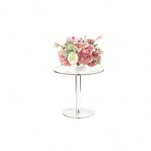 1 pieza Soporte para pastel de acrílico transparente, juego para decoración de postres y cupcakes, adecuado para exhibir pasteles en fiestas de cumpleaños, bodas, navidad y otros eventos