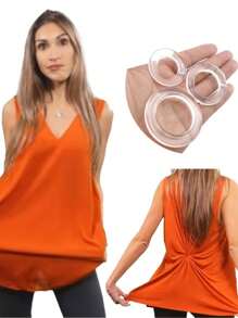 1/3/6 Piezas Clips de Vestido de Moda para Mujer, Clips para Camisa, Clip Cinturón de Cintura, Clips Corsé Invisible, Combinación de Anillo Circular