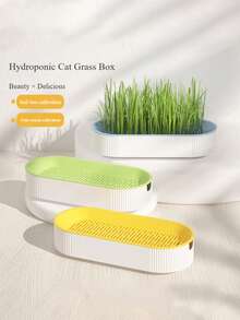 (Seeds Not Included)Cat Hydroponic Grass Grow Kit - Includes Soilless Grow Greenhouse Box For Hydroponics, Gardening And Sprouting (Seeds Not Included Grow Kit) - Multicolor - View 7