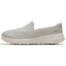 Skechers 女士休闲一脚蹬轻便透气步行鞋，Go Walk Joy，124199-LGYL - 淺灰色/黃色 - 查看 1