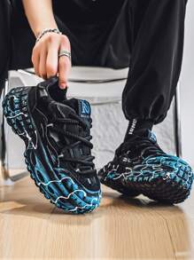 Nouvelles Baskets pour hommes été 2025, semelles épaisses anti-dérapantes et résistantes, Baskets Épais confortables et souples avec dégradé de couleurs, Chaussures de sport de loisirs pour jeunes, style casual de rue