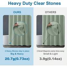 White Shower Liner Cloth Waterproof, Soft White Shower Curtain Liner Fabric With Weighted Stones, Washable Shower Curtain And Liner 2-In-1, 120G Heavy Duty, 12 Grommet Holes, 72 X 72 Inches - Green - View 3