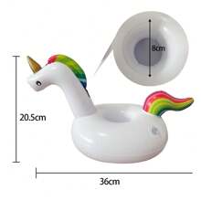 1/3/6 pezzi supporto galleggiante per bevande a forma di unicorno, galleggiante gonfiabile riutilizzabile, supporto galleggiante per lattine di bevande, accessorio galleggiante per piscina, adatto per feste in piscina, giochi estivi in spiaggia, nuoto, raduni, vacanze, bagni, per condividere la felicità con famiglia e amici