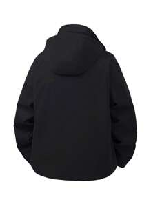 Men's Jacket, Solid Color Hoodie Casual Loose Comfortable Versatile Outerwear With Large Pockets, Spring/Autumn