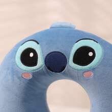 Miniso Disney Star Wars U-Shaped Pillow, Cartoon Cute Stitch Shaped Memory Foam Pillow, Slow Rebound Neck Support, Car Travel Nap Pillow, Comfortable Soft Fabric - Blue - View 8