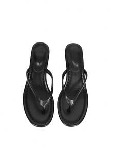 Women's Brown Suede Mid Heel Kitten Heel Sandals, 2025 Spring Summer New Style Slip-On Open Toe Outdoor Beach Slippers