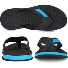 Men's Flip-Flops Non-Slip Bathroom Shower Shoes Cushioned Foam Indoor And Outdoor Toe-Post Sandals