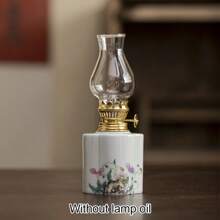 1Pc Ceramic Kerosene Lamp Tea Ceremony Atmosphere Candle Old Butter Lighting Decoration(Without Lamp Oil) Best Gifts,Home Decor ,Room Decor Birthday Graduation