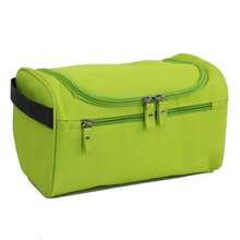 Bolsa de viaje de almacenamiento con cremallera para hombres y mujeres, bolsa de maquillaje impermeable, bolsa de cosméticos, estuche de belleza, organizador de maquillaje, kits de bolsa de aseo - Verde - Ver 9