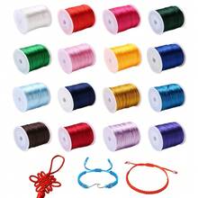 780inches Satin Nylon Cord String - Vibrant Assorted Colors For Jewelry Making, Bracelets, Necklaces, Beading, Rattail & Macrame Crafts, Jewelry Making Supplies - 780 Inches/roll - View 7