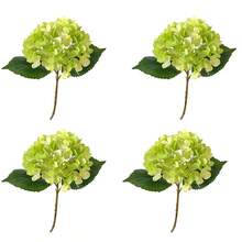 1PC/2PCS/4PCS Artificial Flowers Hydrangea Bouquet DIY Birthday Party Decoration, Wedding Flower Basket, Bride Holding Flowers, Home Furnishings, Dining Room, Bedroom, Windowsill Decoration, Vase Decorations, Valentine'S Day, New Year Decoration, Outdoor Garden Opening Season - Green - View 16
