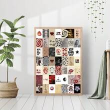 50pcs Downtown Style Women Posters, Wall Art Prints Decor For Bedroom, Wall Collage Kit For Room Aesthetic, Vintage Dorm Gallery Downtown Home Decor Vinyl Decal, For Bedroom Decor, Room Decor Items Wall Decor Bathroom Decor Room Decoration Stuff Living Room Decor House Decor Home Decor Living Room Wall Paper Wallpapers School Decor School Surprise Dormitory Decor Back To School School Supplies