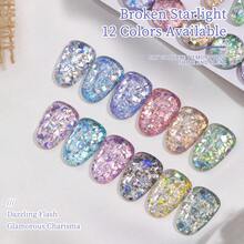 XEIJAYI XEJAYI 15ml 凝胶指甲油，UV LED 可卸甲胶，半永久性，DIY 沙龙级美甲胶，适合春夏美甲 - 金色 - 查看 4