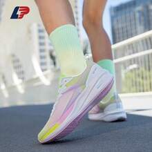 LPMX 1 双跑步鞋防滑耐磨透气支撑碳板低帮跑步鞋男士户外徒步跑步粉红绿色 - 粉綠 - 查看 3