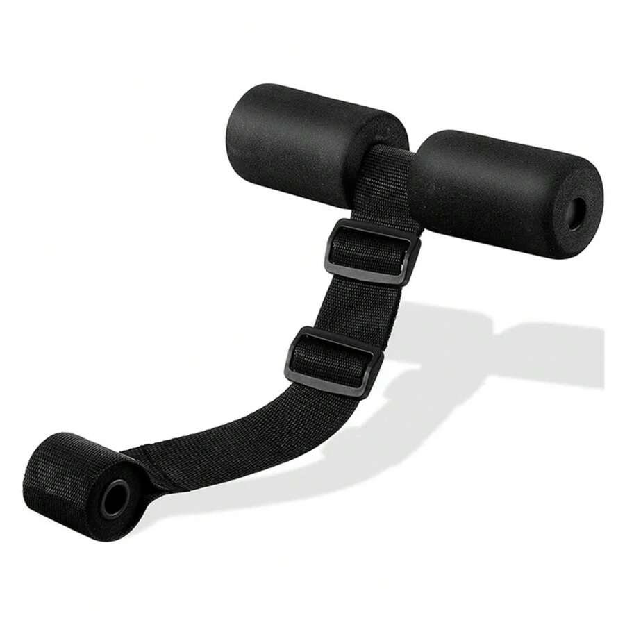 Correa para Curl de Hamstrings, Entrenamiento Nórdico en Casa para Curl de Hamstrings, Sentadillas Españolas, Entrenamiento de Abdominales, Máquina de Curl Nórdico, Máquina de Abdominales, Culturismo - Negro - Ver 1