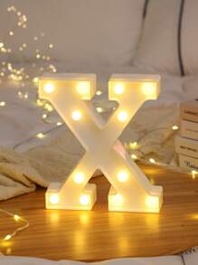 1pc Letter Lights For Holiday Party Decor, Children's Room Decor, 26-Piece English Alphabet & Numbers LED Decorative Light, BABY Anniversary, 6.3inch/16CM, Birthday Decoration And Gift, Holiday Decor And Party, Wedding Decoration, Home Bedroom Decor, Living Room/Gathering Decor, Camping, Warm White Lighting