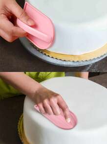 1 Stück abnehmbarer Kuchenglätt-er, Tortenheber Backwerkzeug, höhenverstellbarer Kuchenglätt-Spachtel zum Glätten von Fondant