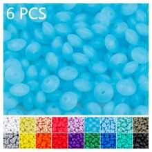QYDCX Contas de lentilha de silicone faça você mesmo, 6/30/50/100/1800 peças, 12 mm, 30 cores, cordão faça você mesmo e contas acessórias