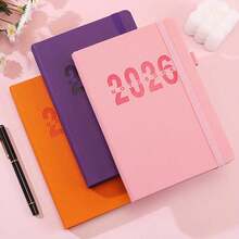 2026 年新日历日志自律签到时间管理一页一天 365 天计划书附带 5 个计划贴纸 A5 计划笔记本学习入门礼物适合工作和学习、学校用品、返校