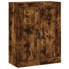vidaXL Armoire murale chêne fumé 69,5x34x90 cm bois d'ingénierie