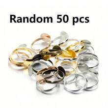 20/50 piezas a granel Anillos en blanco metálicos ajustables de 7-10mm, aptos para hacer joyas de anillos hechos a mano DIY