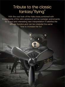 Cartoon Propeller Pilot Car Aromatherapy, Car Air Outlet Small Airplane Aromatherapy, Car Air Freshener, Aromatherapy Diffuser, Decorative Perfume Fan, Car Ornaments, Perfume Deodorant, Fresh Perfume Decoration, Cute Shape, Car Accessories, Including 2 Pieces Of Air Freshener.