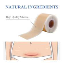 4 Pcs X 150cm Silicone Scar Sheets, Cover Surgery Scars, Waterproof Breathable Skin Scar Beauty Concealer Tape