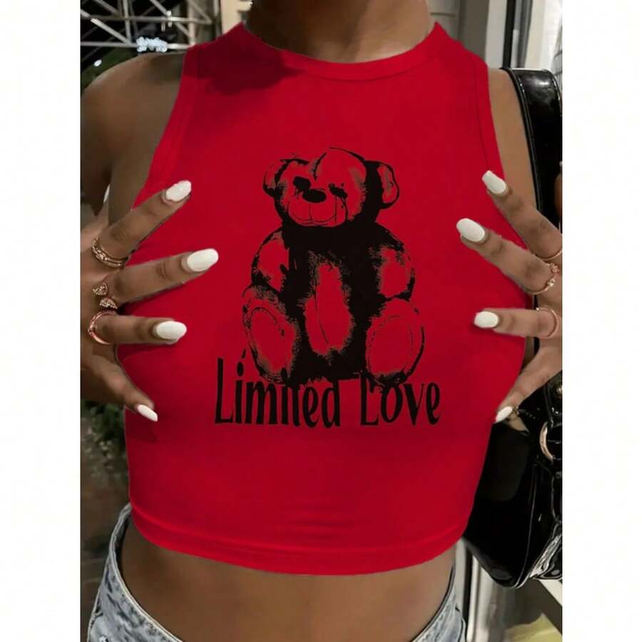 Ladies' Printed Slimming And Slimming Fashion Camisole Vest - M - View 1