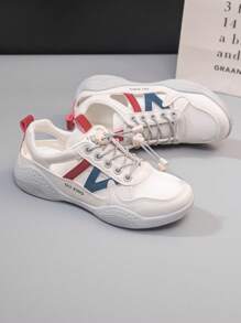 Women's White Sneakers, Spring/Summer 2022 New Korean Fashion Versatile Casual Shoes, Flat Inspo Breathable Mesh Hollow Anti-Skid Platform Comfy Soft Bottom Sport Sandals