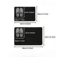 1pc Minimalist Asymmetrical Stripe Bath Mat, Super Absorbent Anti-Slip Durable For Shower, Living Room, Kitchen, Bathroom Back To School
