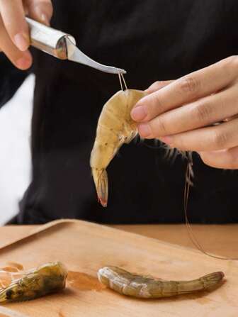 1 件虾线去除器，用于厨房去除虾线，虾线去除工具