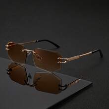 1 Stück Vintage Boho-Stil Elegante Street-Fashion Unisex Sonnenbrille, lässiger Stil geeignet für verschiedene Anlässe in jeder Jahreszeit