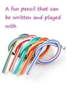 20 قطعة/15 قطعة/10 قطعة/5 قطعة أقلام رصاص قابلة للتحول والانحناء للطلاب، أقلام كتابة مرنة، ألوان متنوعة، يمكن استخدامها كجوائز في العودة إلى المدرسة