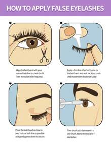 MAGEFY 10 Pairs Half Eyelash Natural Appearance False Eyelash Half Eyelash Cat Eye 17mm Wispy Eyelash Fine Strap 3D Stereoscopic False Eyelash Soft Strap C Curly Natural Eyelash False Eyelash ﻿ ﻿