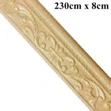 1 卷 90.55 英寸自粘式踢脚线、墙角装饰条、门框边缘保护条、家居装饰加固条、装饰性边框