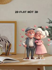 一起变老，甜蜜的爱，亚克力桌面摆件，家庭聚会，节日装饰，礼品，户外装饰，家居装饰客厅，生日，办公桌配件，教室装饰，万圣节，家居必需品，派对礼品，0.3厘米厚，户外装饰，家居装饰客厅，生日，办公桌配件，教室装饰，万圣节，家居必需品 - 彩色 - 查看 14